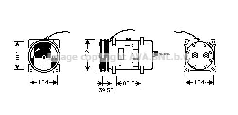 AVA QUALITY COOLING Kompresors, Gaisa kond. sistēma UVK046